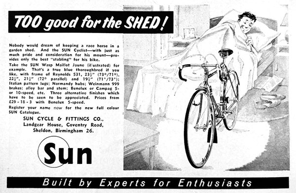 evans vintage  cycle advert