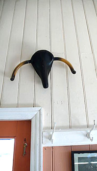 saddle on a wall