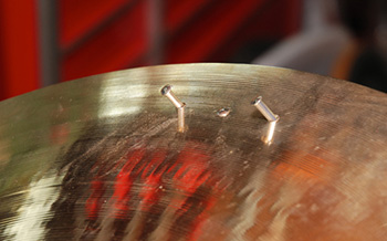 cymbal rivets
