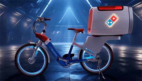 dominos pizza bike