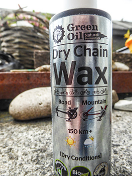 green oildry wax chain lubricant