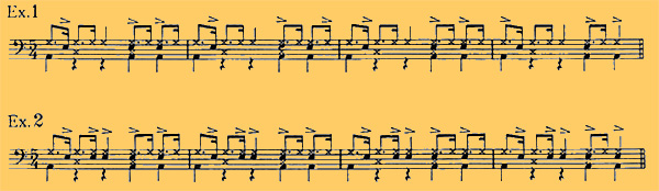 jazz drum notation
