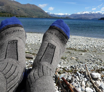 peak to plateau yak wool socks