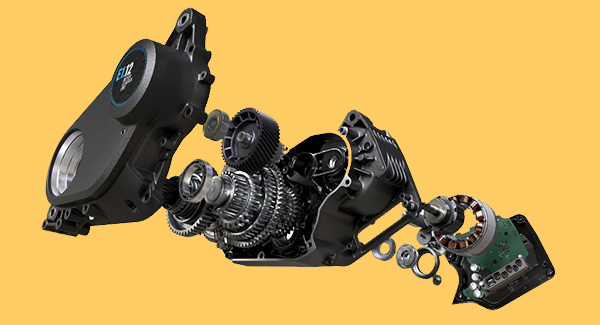 pinion e-bike motor and gearbox