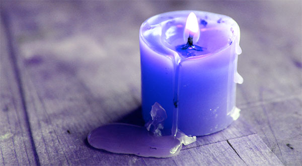 melted candle