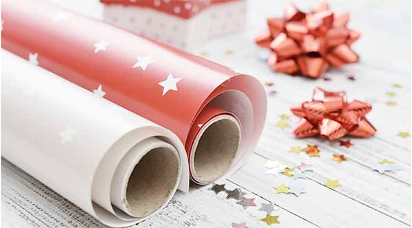 festive wrapping paper